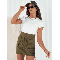 Sieviešu īsi svārki haki krāsā Quilla Sieviešu īsi svārki haki krāsā Quilla