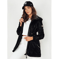 Sieviešu melna parka jaka Henis Sieviešu melna parka jaka Henis