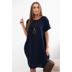 Sieviešu tumši zila kleita Sanita