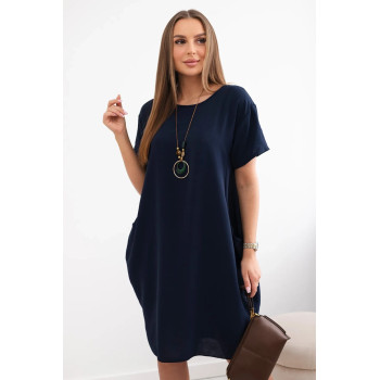 Sieviešu tumši zila kleita Sanita