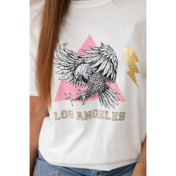 Sieviešu balts Eagle T-krekls Sieviešu balts Eagle T-krekls