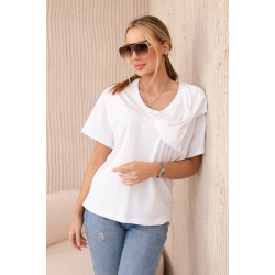 Sieviešu balts T-krekls Korin Sieviešu balts T-krekls Korin