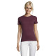 Sieviešu bordo krāsas T-krekls Regent Women 01825 - Vīriešiem Sieviešu bordo krāsas T-krekls Regent Women 01825