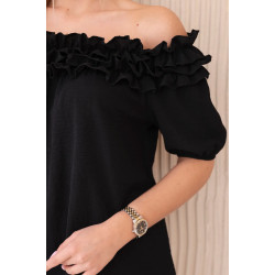 Sieviešu melna blūze Lorena Sieviešu melna blūze Lorena