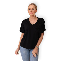 Sieviešu melns krekls Korin Sieviešu melns krekls Korin