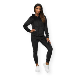 Sieviešu melns velūra komplekts Softi Sieviešu melns velūra komplekts Softi