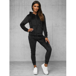 Sieviešu melns velūra komplekts Softi Sieviešu melns velūra komplekts Softi