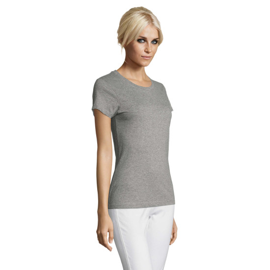 Sieviešu pelēks melanžēts T-krekls Regent Women 01825 - Vīriešiem Sieviešu pelēks melanžēts T-krekls Regent Women 01825