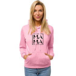 Sieviešu rozā džemperis MAMA  Sieviešu rozā džemperis MAMA