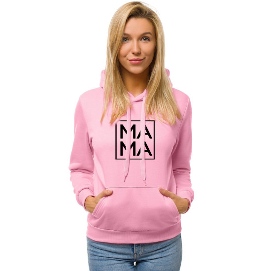 Sieviešu rozā džemperis MAMA JS/W02 - Džemperi Sieviešu rozā džemperis MAMA JS/W02
