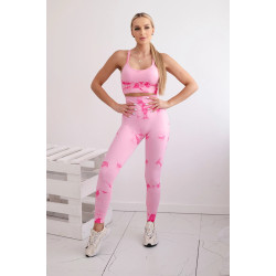 Sieviešu rozā Push Up komplekts Sieviešu rozā Push Up komplekts