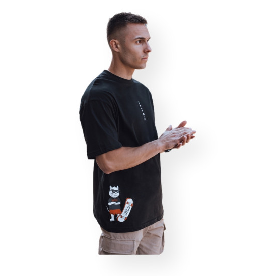 Men's black T-shirt Wild RX5531 - T-shirt Men's black T-shirt Wild RX5531