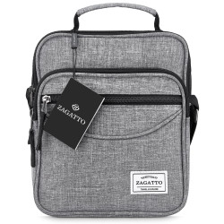 Vīriešu pelēka rokassoma Kornel