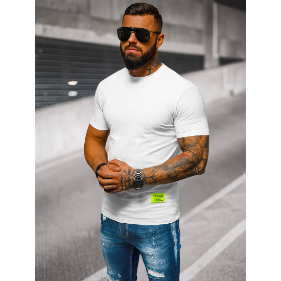 Vīriešu balts krekls Stylo NB/MT3046Z - T-krekls Vīriešu balts krekls Stylo NB/MT3046Z