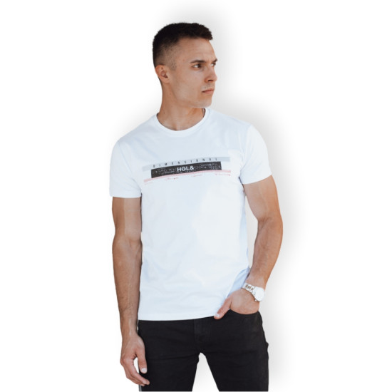 Vīriešu balts T-krekls Dimensional RX5556 - T-krekls Vīriešu balts T-krekls Dimensional RX5556