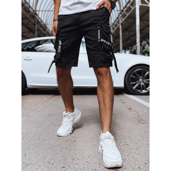 Men's black shorts Bisel SX2404 - Shorts | Bridges Men's black shorts Bisel SX2404