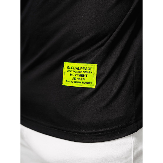 Vīriešu melns t-krekls Stylo NB/MT3046Z - T-krekls Vīriešu melns t-krekls Stylo NB/MT3046Z