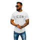 Vīriešu balts krekls Icon O/P1289Z - T-krekls Vīriešu balts krekls Icon O/P1289Z