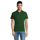 Męska ciemnozielona koszulka polo Summer PK11342 - Koszulka Męska ciemnozielona koszulka polo Summer PK11342