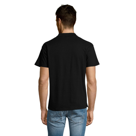Vīriešu melns polo krekliņš Summer PK11342 - T-krekls Vīriešu melns polo krekliņš Summer PK11342