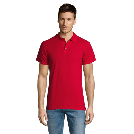 Vīriešu sarkans polo krekls Summer PK11342 - T-krekls Vīriešu sarkans polo krekls Summer PK11342