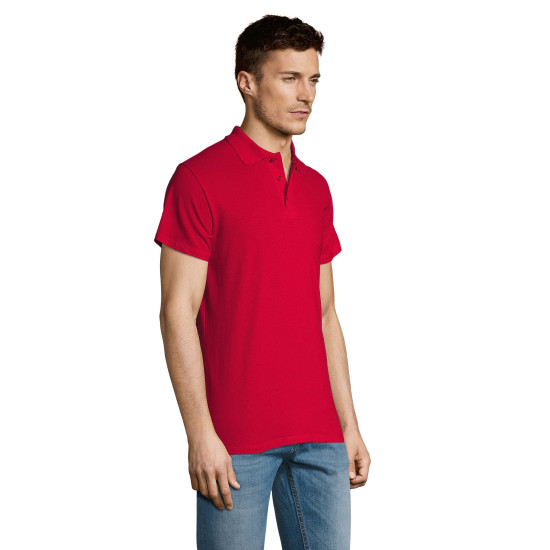 Vīriešu sarkans polo krekls Summer PK11342 - T-krekls Vīriešu sarkans polo krekls Summer PK11342