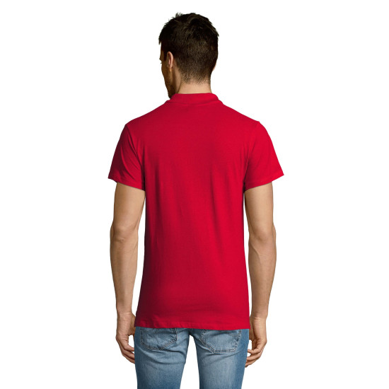Vīriešu sarkans polo krekls Summer PK11342 - T-krekls Vīriešu sarkans polo krekls Summer PK11342