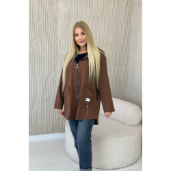 Sieviešu tumši brūns džemperis Milan Sieviešu tumši brūns džemperis Milan