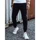 Męskie czarne spodnie casual Adam UX4424 - Spodnie Męskie czarne spodnie casual Adam UX4424