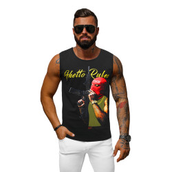 Vīriešu melns T-krekls Noteikumi