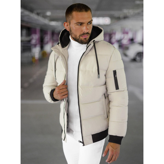 Brūna vīriešu ziemas jaka Rock JS/31M5003/280 - Vīriešiem Brūna vīriešu ziemas jaka Rock JS/31M5003/280
