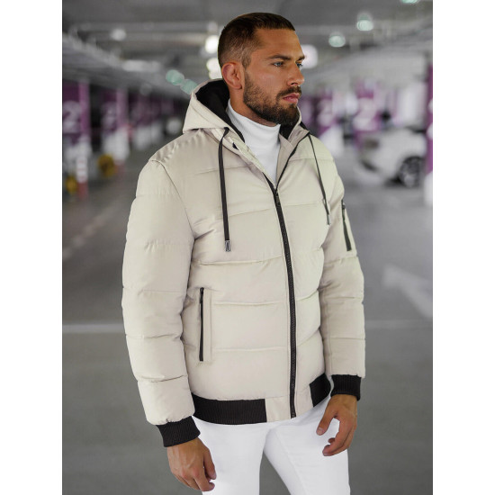 Brūna vīriešu ziemas jaka Rock JS/31M5003/280 - Vīriešiem Brūna vīriešu ziemas jaka Rock JS/31M5003/280