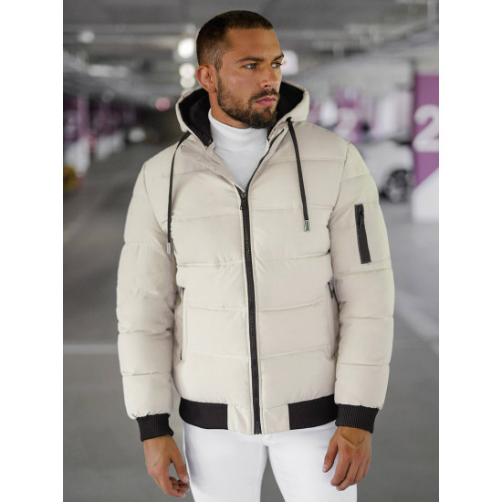 Brūna vīriešu ziemas jaka Rock JS/31M5003/280 - Vīriešiem Brūna vīriešu ziemas jaka Rock JS/31M5003/280