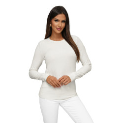 Sieviešu balts džemperis Stel Sieviešu balts džemperis Stel