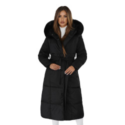 Sieviešu melns mētelis Emi Sieviešu melns mētelis Emi