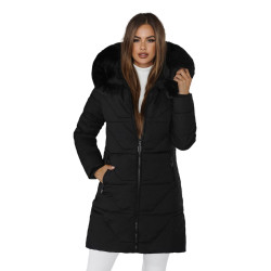 Sieviešu melns mētelis Stel Sieviešu melns mētelis Stel