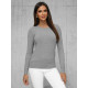 Damski szary sweter Stel JS/8005/3 - Dla kobiet Damski szary sweter Stel JS/8005/3