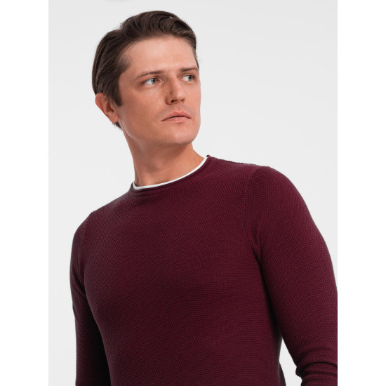 Vīriešu bordo džemperis Finn V8 OM-SWSW-0103 - Vīriešiem Vīriešu bordo džemperis Finn V8 OM-SWSW-0103