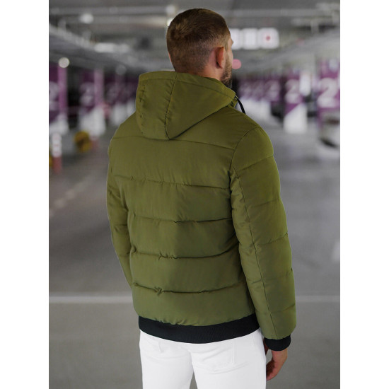 Vīriešu haki krāsas ziemas jaka Edi JS/31M5023/62Z - Rīcība Vīriešu haki krāsas ziemas jaka Edi JS/31M5023/62Z