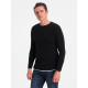 Czarny sweter męski Finn V8 OM-SWSW-0103 - Dla mężczyzn Czarny sweter męski Finn V8 OM-SWSW-0103