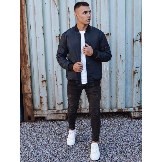 Men's dark blue jacket Route AK95 - Men's Jackets and Coats Men's dark blue jacket Route AK95