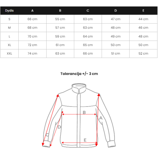 Vīriešu melna stepēta jaka Aibel JS/57M7501/392