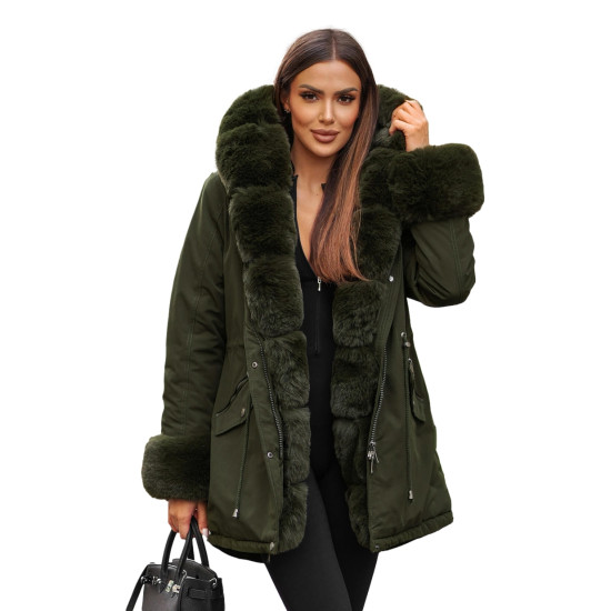 Sieviešu haki krāsas jaka Gibon JS/16M9062/136