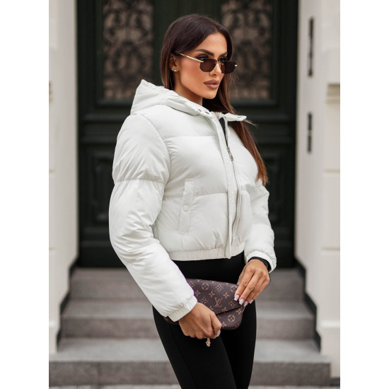 Balta ziemas jaka Jenner JS/5M3260/281 - Sievietēm Balta ziemas jaka Jenner JS/5M3260/281