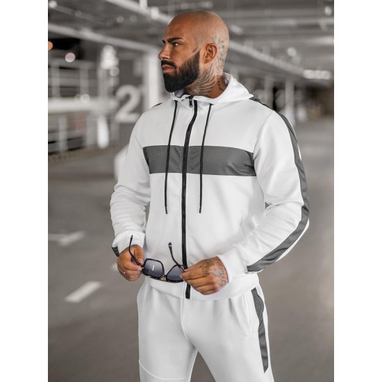 White tracksuit Holand JS/8C8115/1Z - For men White tracksuit Holand JS/8C8115/1Z
