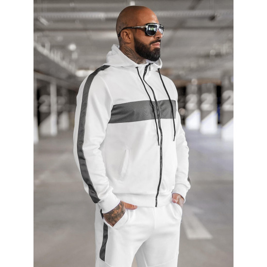 White tracksuit Holand JS/8C8115/1Z - For men White tracksuit Holand JS/8C8115/1Z