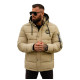 Men's brown winter jacket Lorenco JS/57M7503/62Z - Men's Jackets and Coats Men's brown winter jacket Lorenco JS/57M7503/62Z