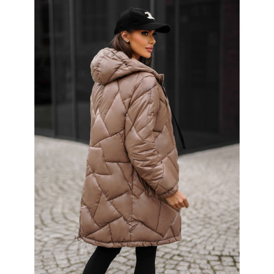 Brūna ziemas jaka Luter JS/5M3189/84Z - Sievietēm Brūna ziemas jaka Luter JS/5M3189/84Z