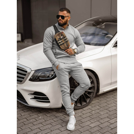 Šviesiai pilkas vyriškas sportinis kostiumas Armin JS/68C10385/2Z - Vyrams Šviesiai pilkas vyriškas sportinis kostiumas Armin JS/68C10385/2Z