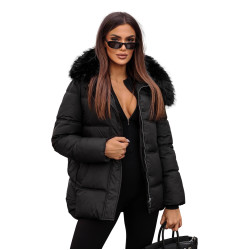 Melna ziemas jaka sievietēm Star Melna ziemas jaka sievietēm Star